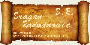 Dragan Radmanović vizit kartica